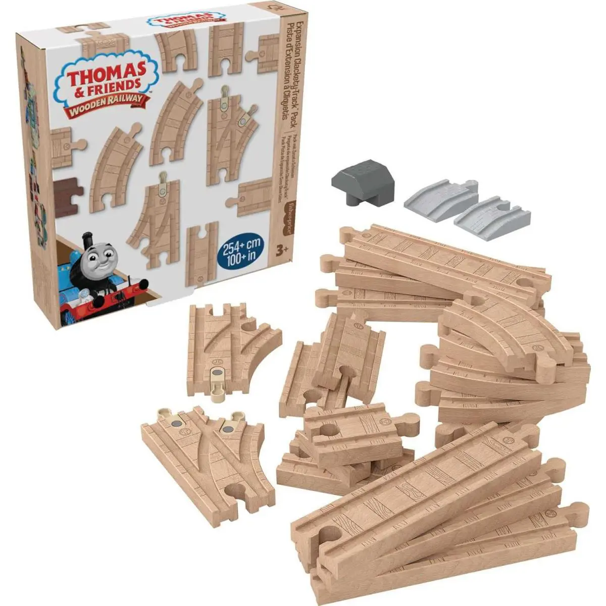 Thomas Friends Wooden Railway Toy Track Set Expansion Clackety Track Pack