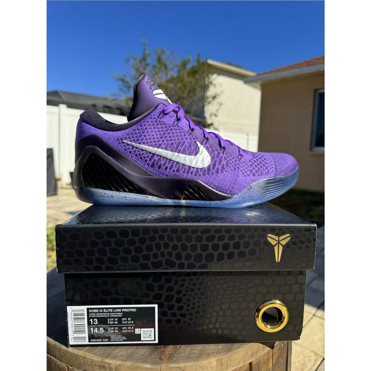 Nike Kobe 9 Elite Low Protro Moonwalker Size 13 Men`s/14.5 Womens IM0465-500