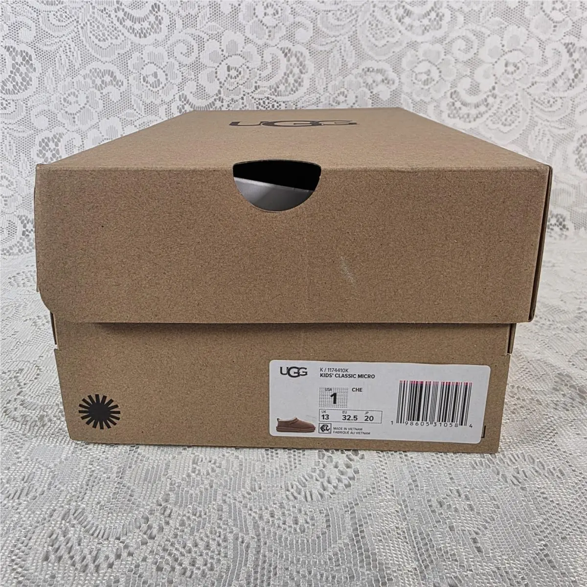 UGG shoes - UGG Kids` Classic Micro Boots - 1174410K - Chestnut (UPC: 0198605310591) 0