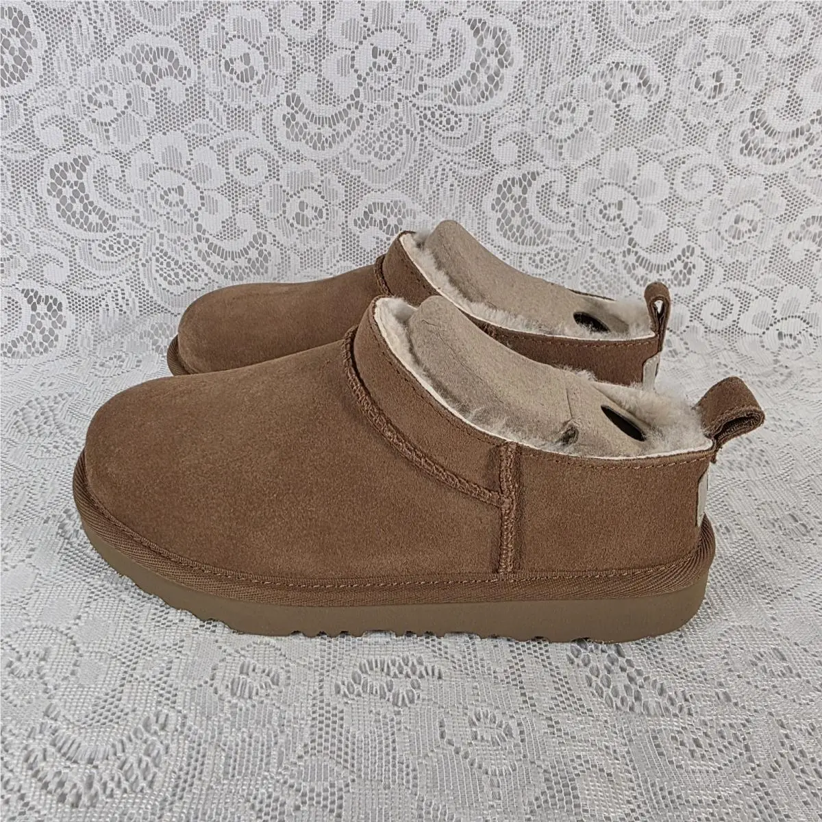 UGG shoes - UGG Kids` Classic Micro Boots - 1174410K - Chestnut (UPC: 0198605310591) 3