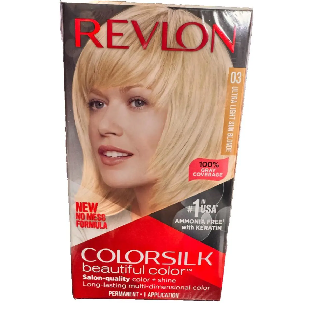 12 Revlon Colorsilk Perm Hair Color 100 Gray Coverage 03 Ultra Light Sun Blonde