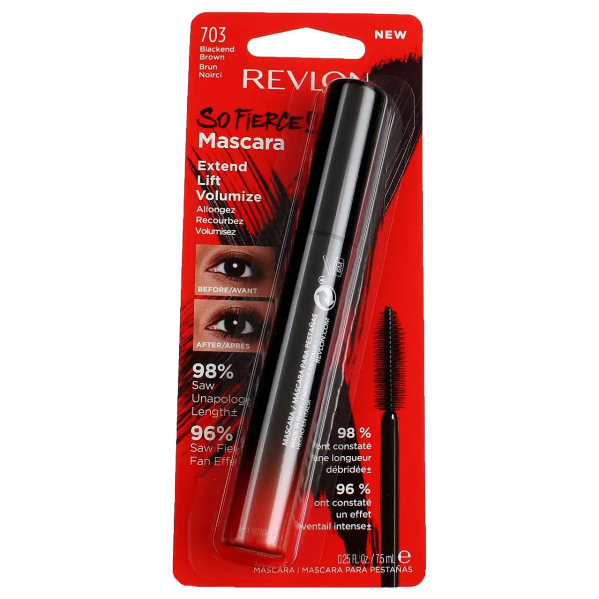 6 Pack Revlon So Fierce Mascara Blackend Brown 703 0.25 fl oz
