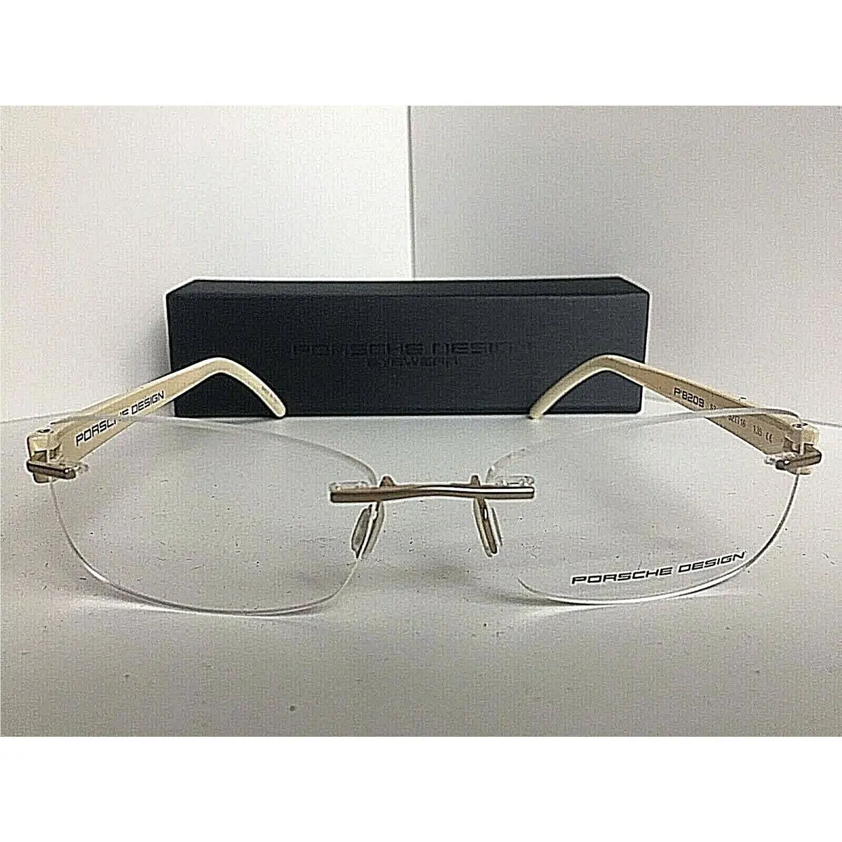 Porsche Design P 8209 P8209 C White 52mm Rimless Eyeglasses Frame