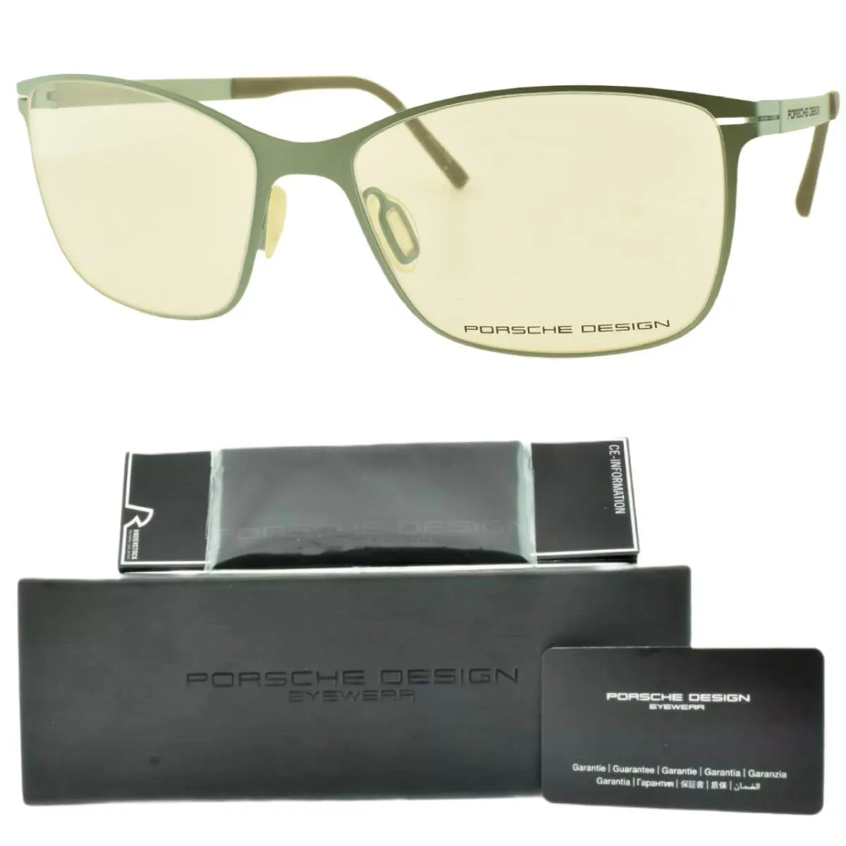 Porsche P8262 B 54-16-140 Green Rectangle Full Rim Mens Optical Frame