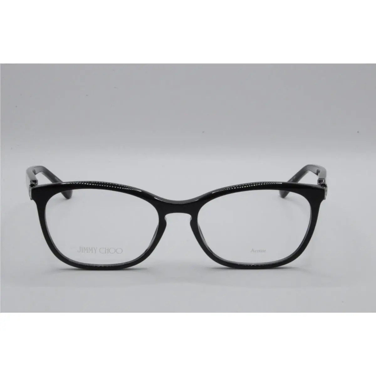 Jimmy Choo JC317 25TH Oval Eyeglass Frames Black 54-17-140