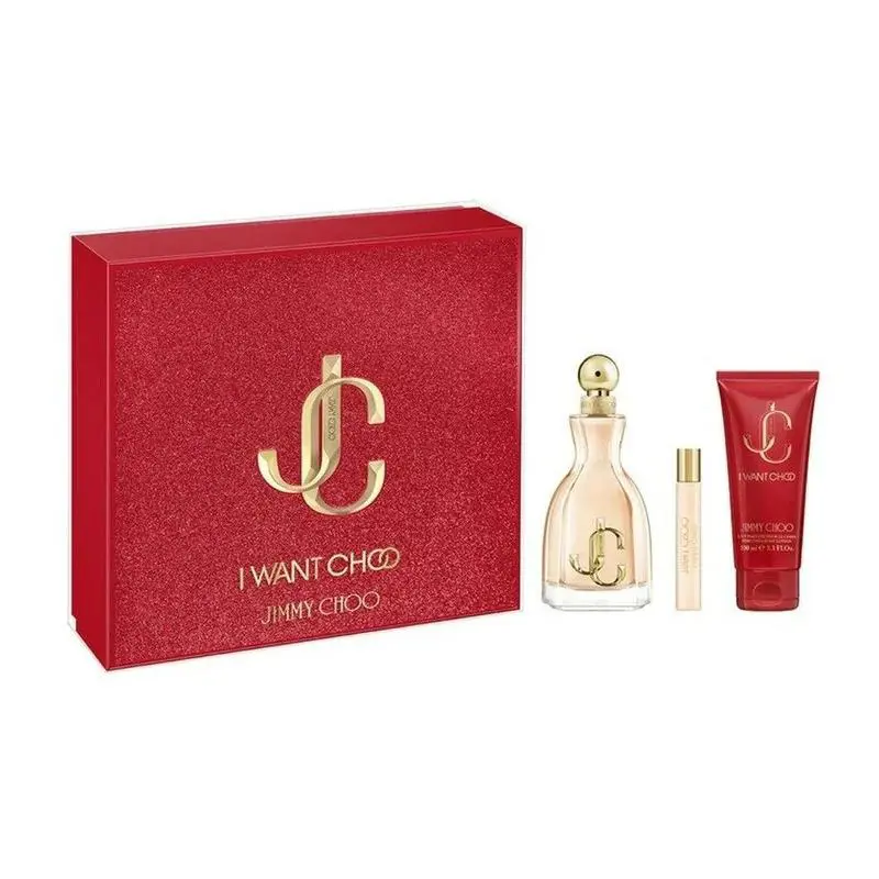 Jimmy Choo I Want Choo Women Set 3.3 oz 0.25 oz Edp Spray 3.3oz Body Lotion