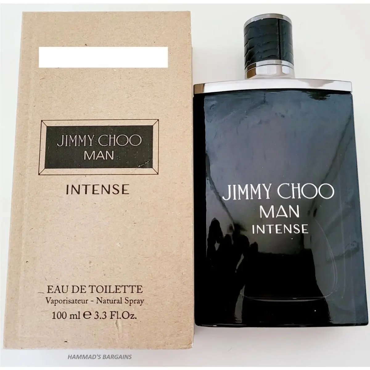 Jimmy Choo Man Intense Edt 3.3 OZ / 100 ML with Cap IN Brown Box