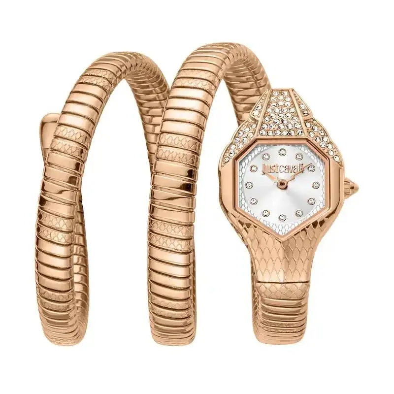 Snake Women`s JC1L193M0075 Signature Snake Rose Gold Watch by Just Cavalli