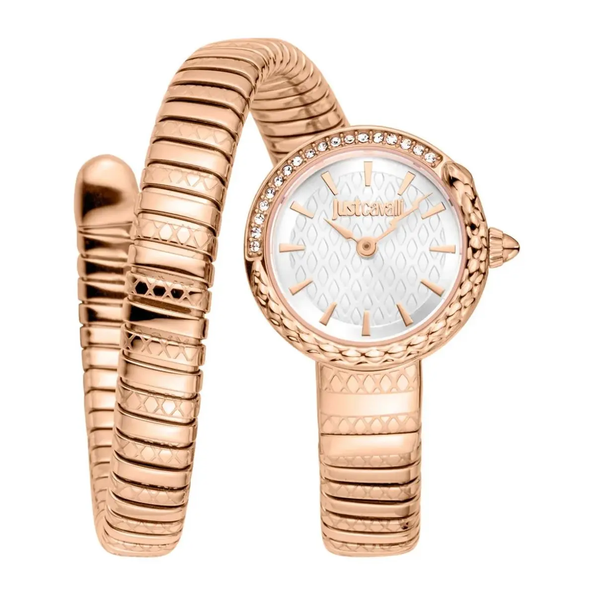 JC1L301M0045 Women`s Iprg Bracelet White Dial Quartz Watch by Just Cavalli