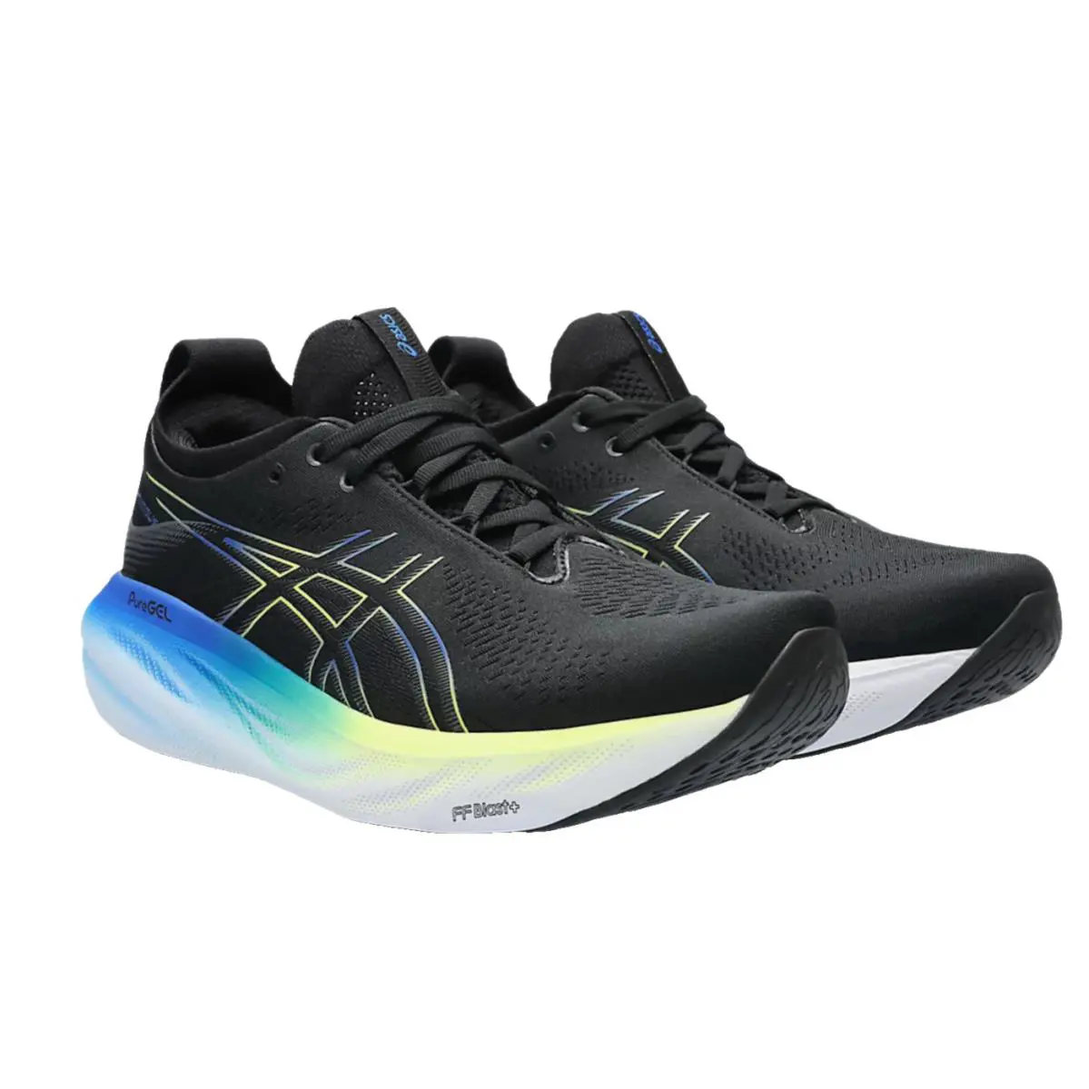 Asics shoes - ASICS GEL-Nimbus 25 - 1011B618004 - Black/Glow Yellow 1