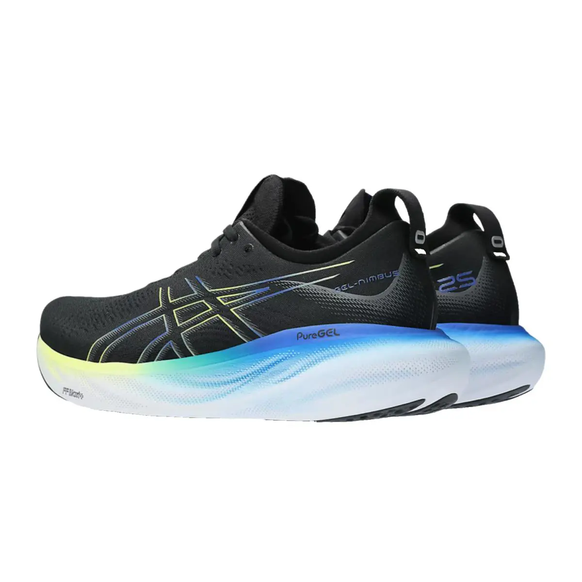 Asics shoes - ASICS GEL-Nimbus 25 - 1011B618004 - Black/Glow Yellow 2