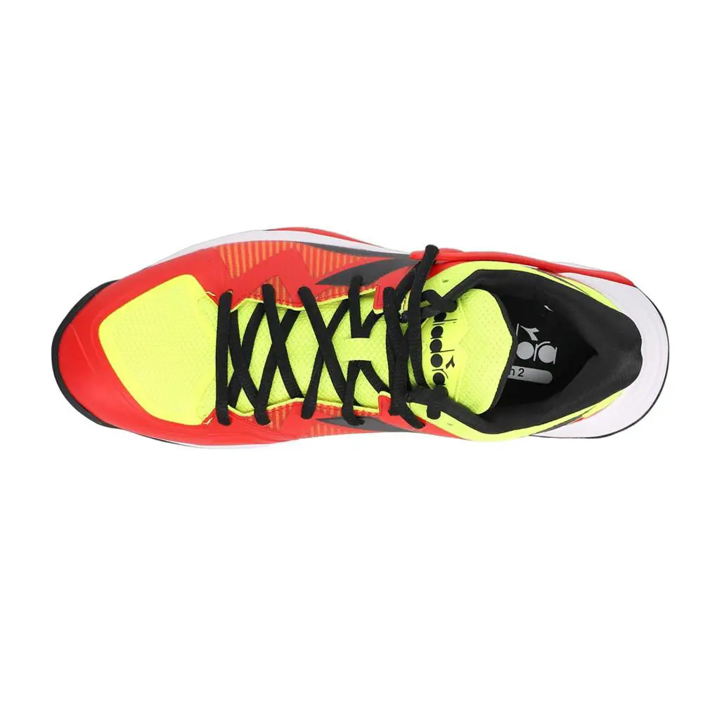 Diadora shoes - diadora B.Icon 2 Ag Tennis - 179099-D0273 - Red, Yellow 2