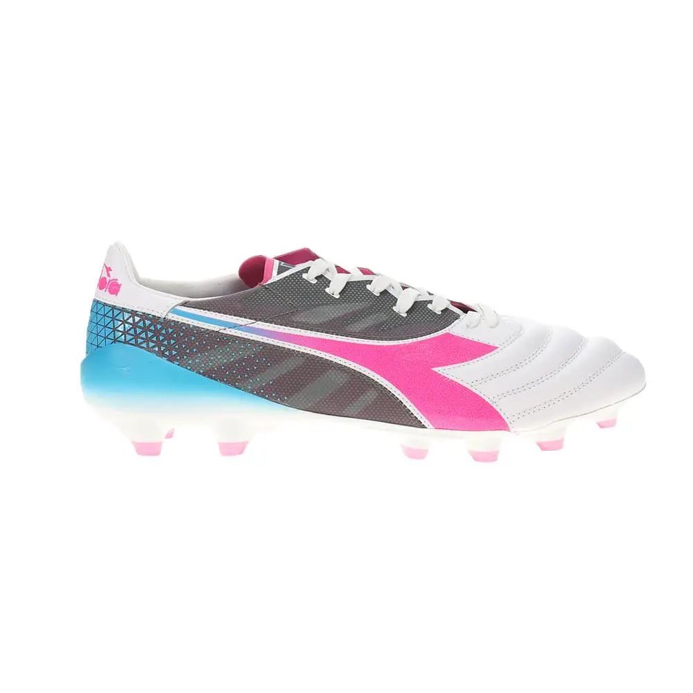 Diadora shoes - diadora Brasil Elite Veloce Gr Ita Lpx Soccer Cleats - 179596-D0662 - Blue, Pink, White 4