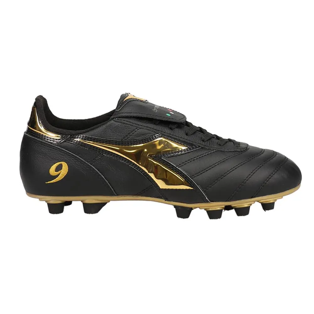 Diadora shoes - diadora Brasil Number 9 Italy Lightweight Plus Mdpu Firm Ground S - 178784-C0893 - Black 4