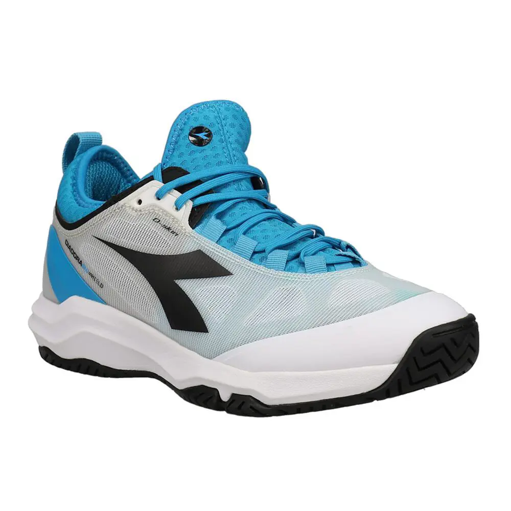 Diadora shoes - diadora Speed Blushield Fly 3 Plus Ag Tennis - 176949-C9811 - Black, Blue, White 0