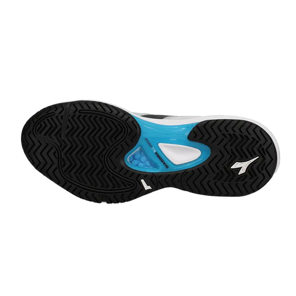 Diadora shoes - diadora Speed Blushield Fly 3 Plus Ag Tennis - 176949-C9811 - Black, Blue, White 8