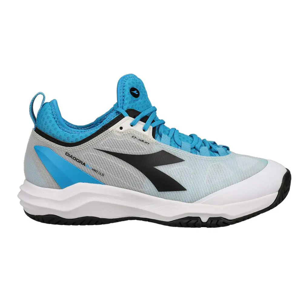 Diadora shoes - diadora Speed Blushield Fly 3 Plus Ag Tennis - 176949-C9811 - Black, Blue, White 4