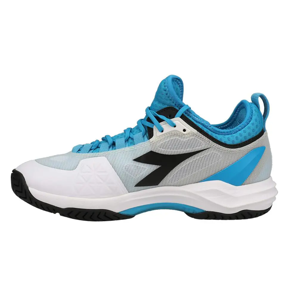 Diadora shoes - diadora Speed Blushield Fly 3 Plus Ag Tennis - 176949-C9811 - Black, Blue, White 6