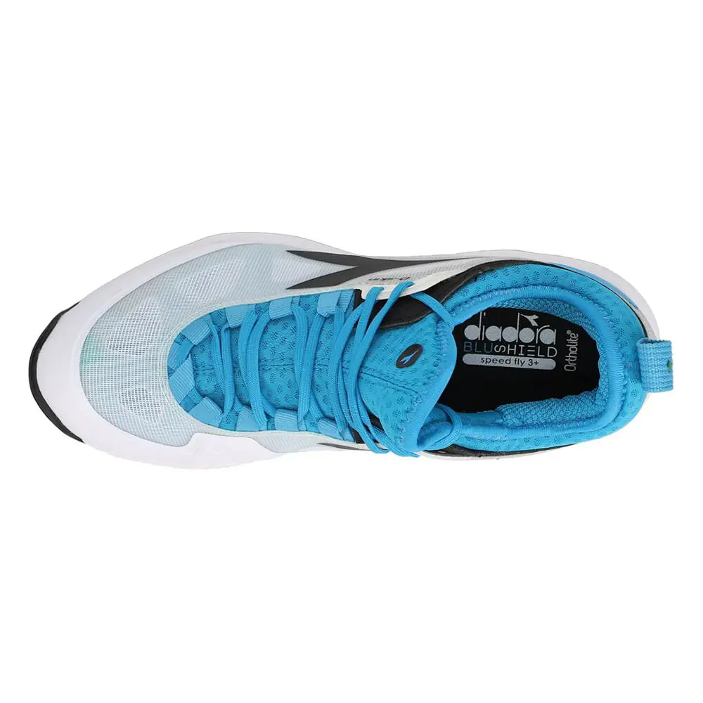 Diadora shoes - diadora Speed Blushield Fly 3 Plus Ag Tennis - 176949-C9811 - Black, Blue, White 7