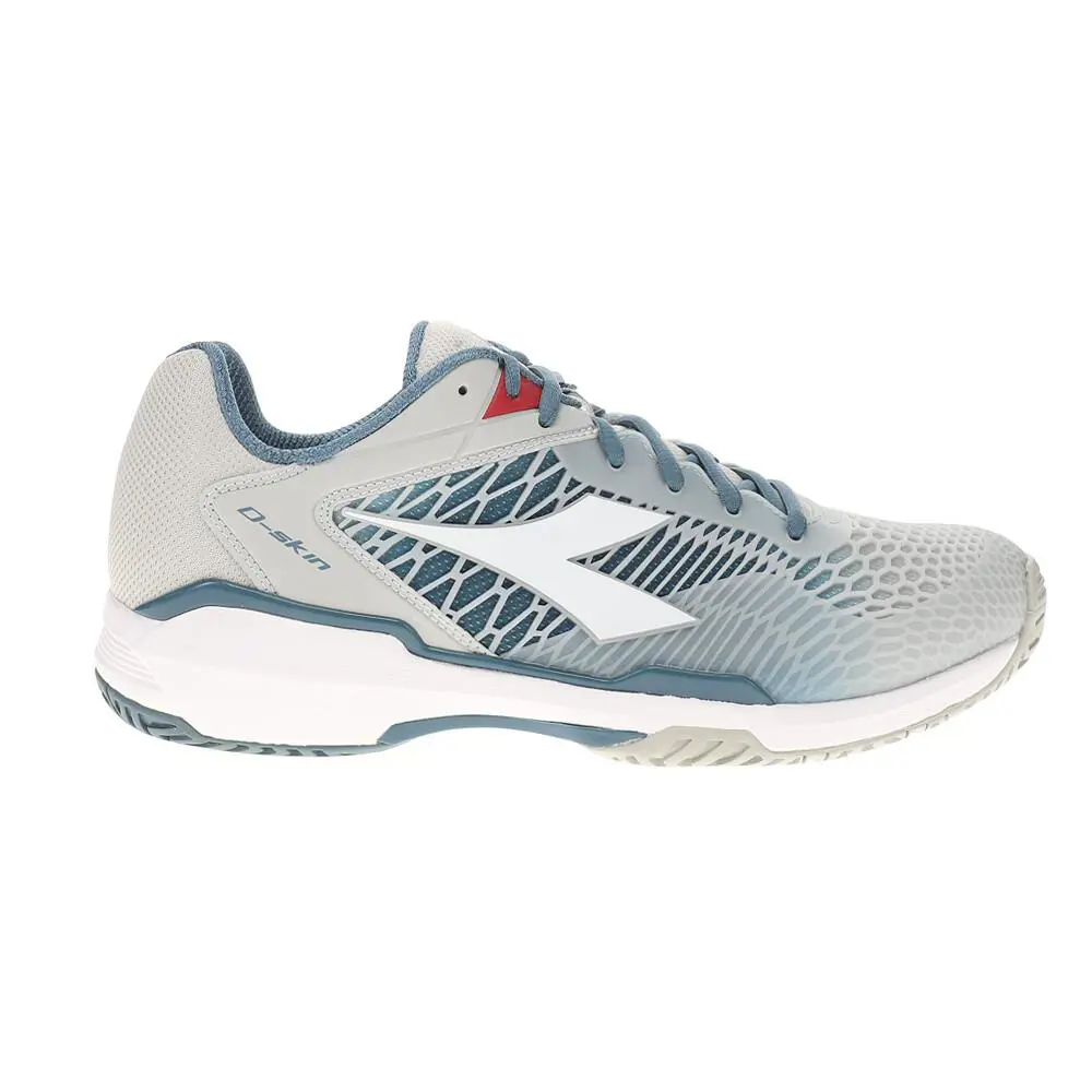Diadora Speed Competition 7 Plus Ag Tennis Mens Blue Grey White Sneakers Athl