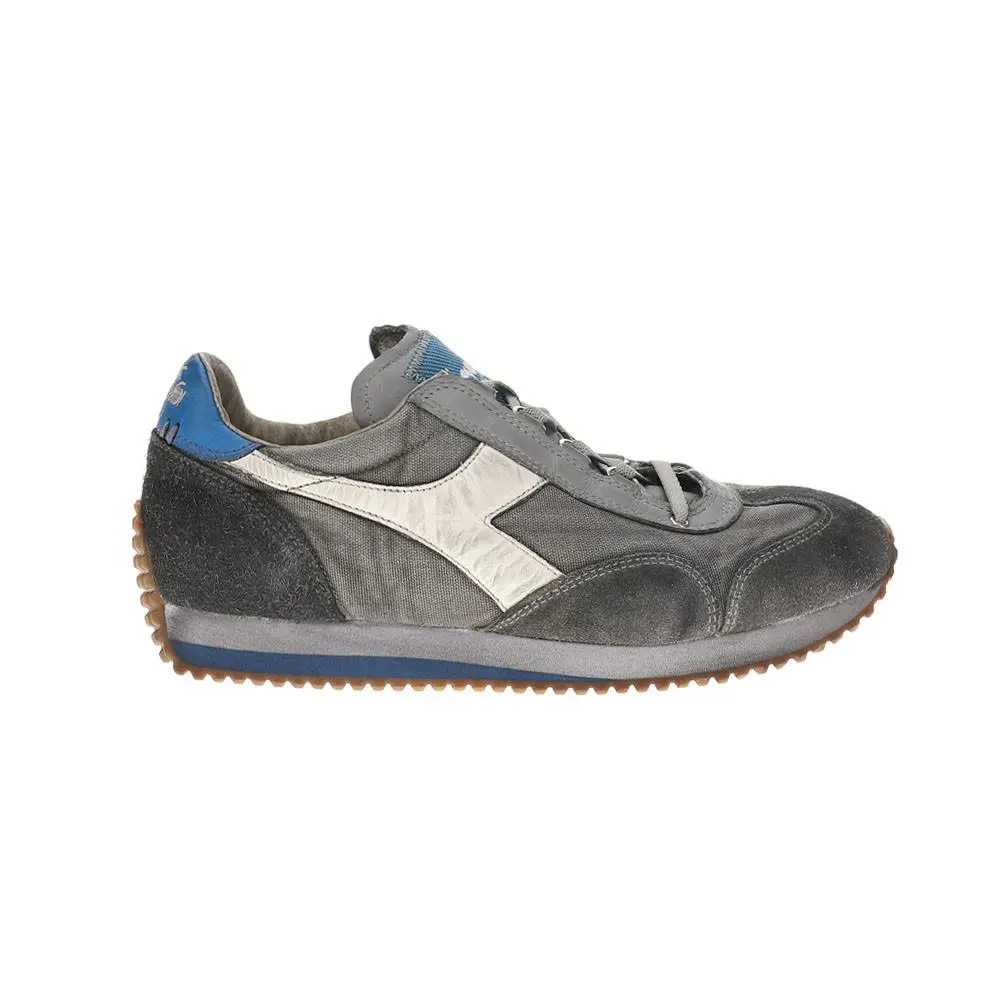 Diadora Equip H Dirty Stone Wash Evo Lace Up Mens Grey Sneakers Casual Shoes 17