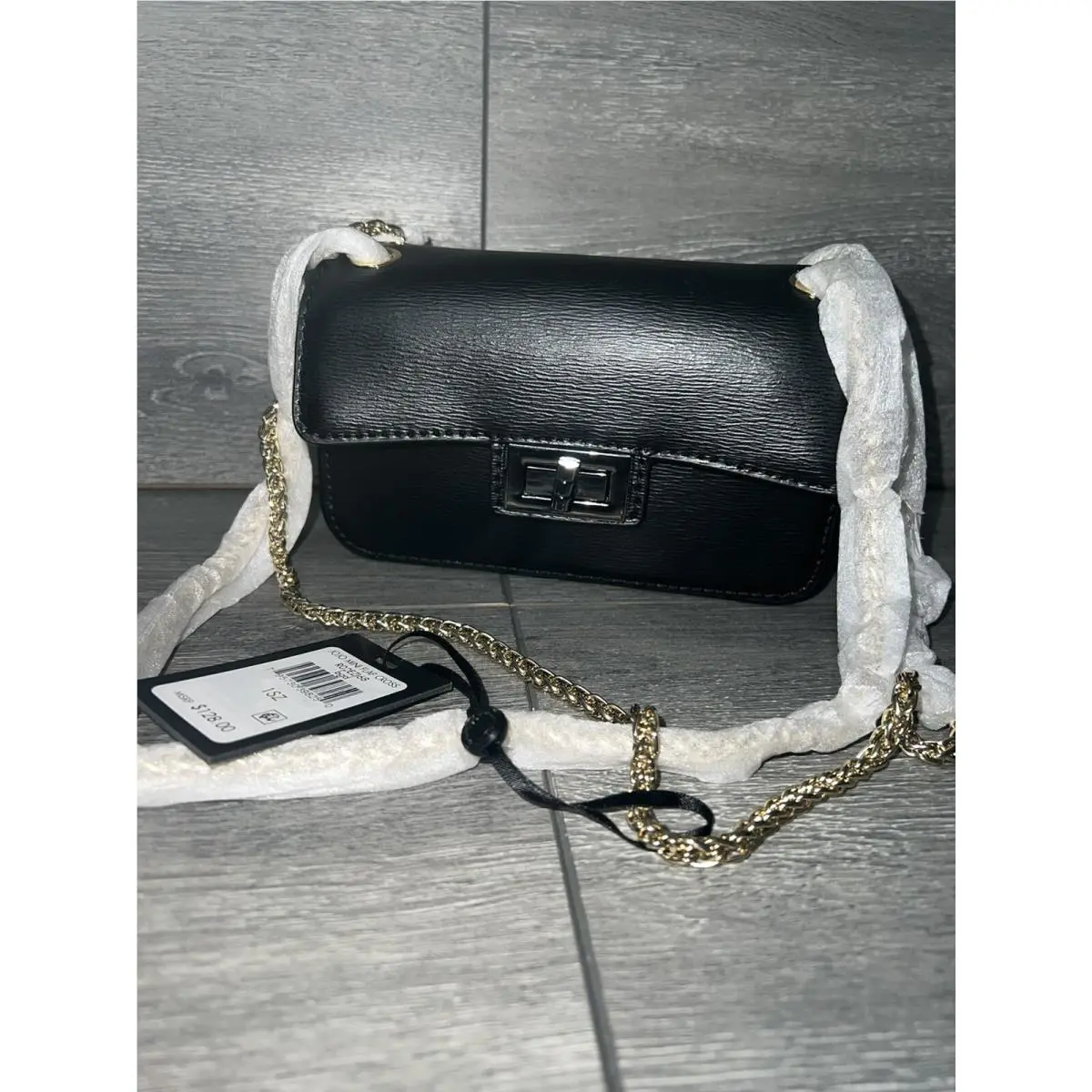 Dkny Jojo Mini Flap Crossbody Bag Black Color
