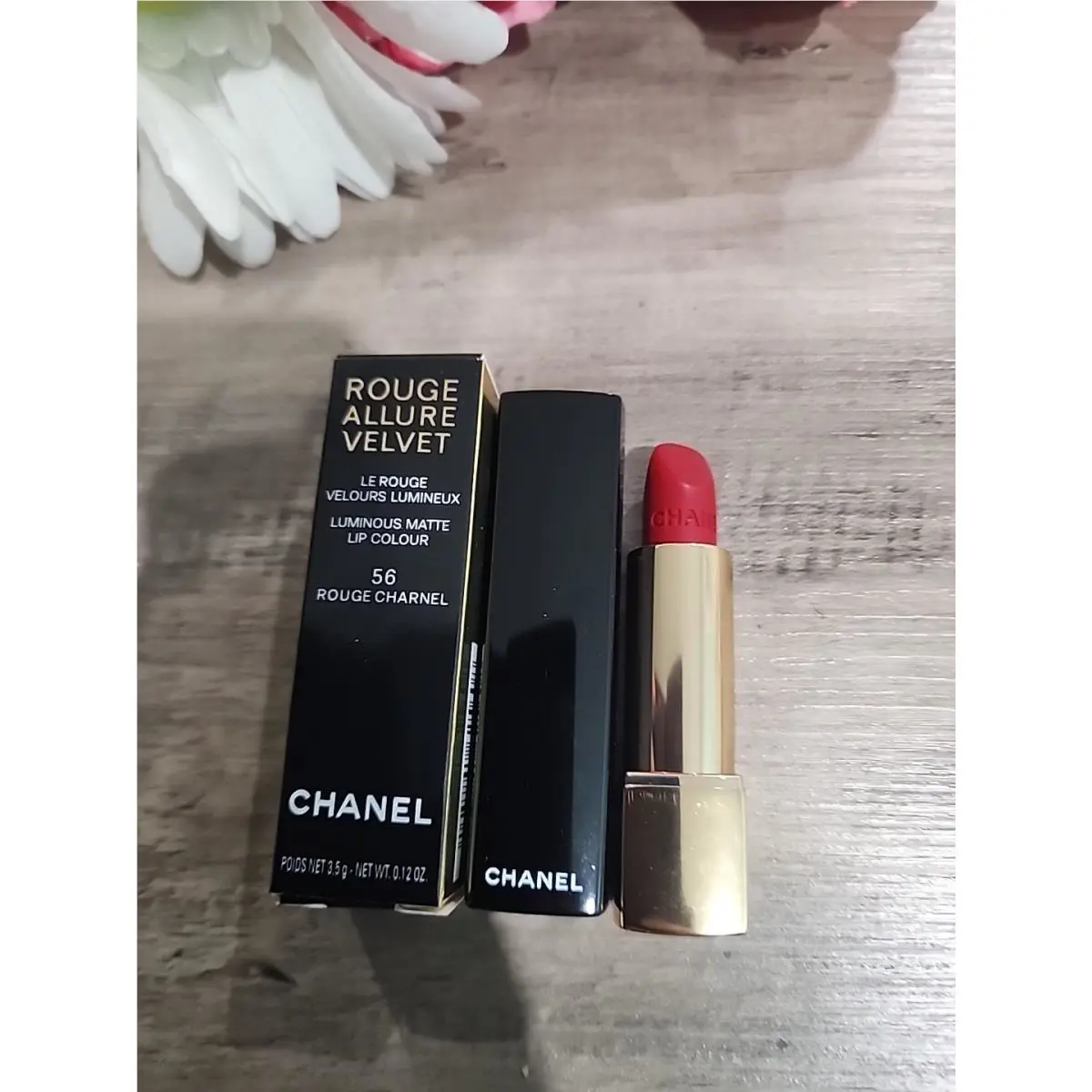 Chanel Rouge Allure Velvete Luminous Matte 56 Rouge Charnel