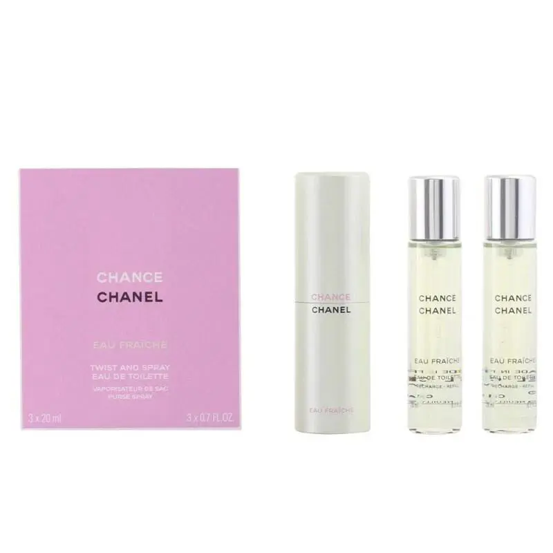 Chanel Chance Eau Fraîche 3 Small Bottles of 0.7 FL OZ For Women Edt