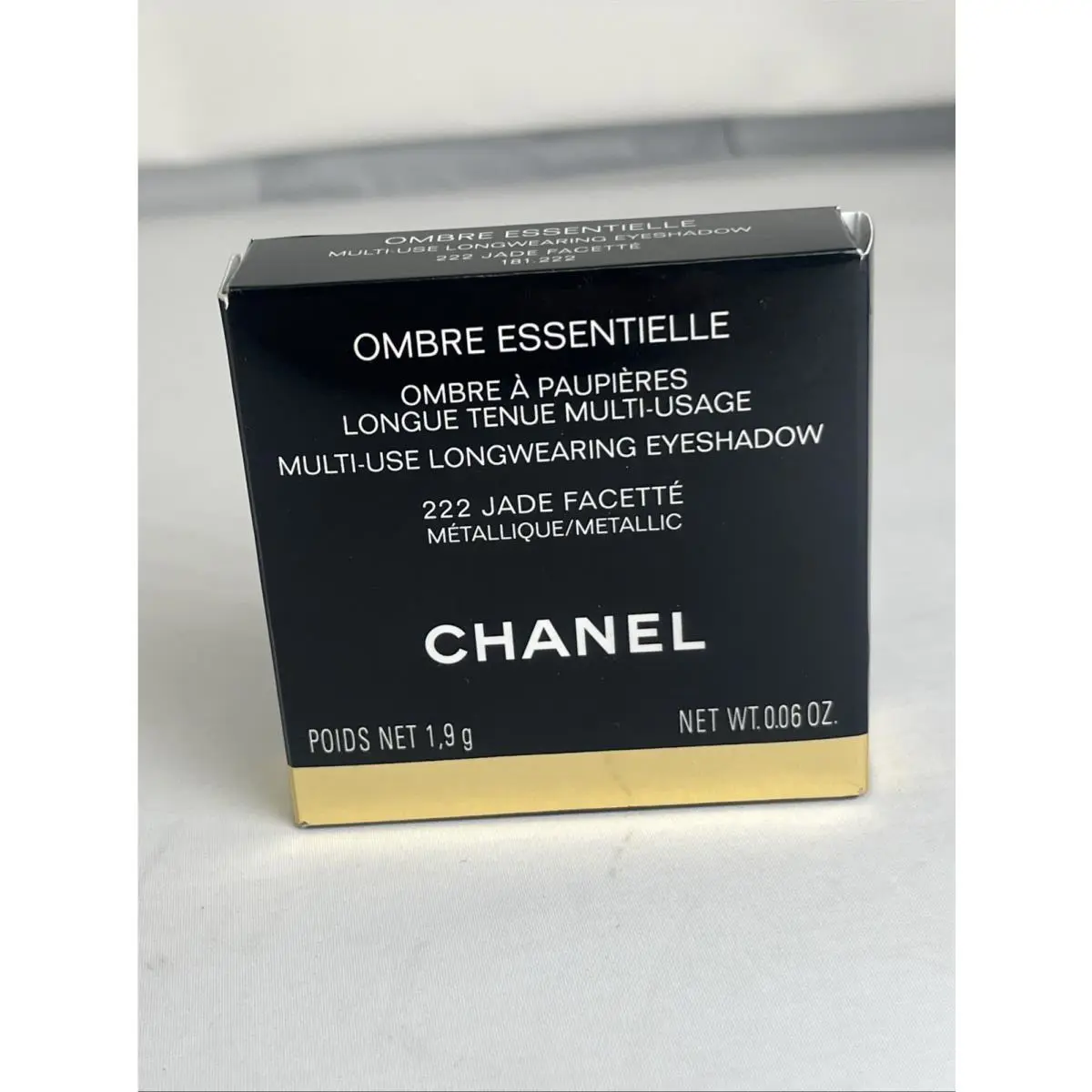 Chanel Eyes Ombre Essentielle 222 Jade Metallic Eyeshadow France