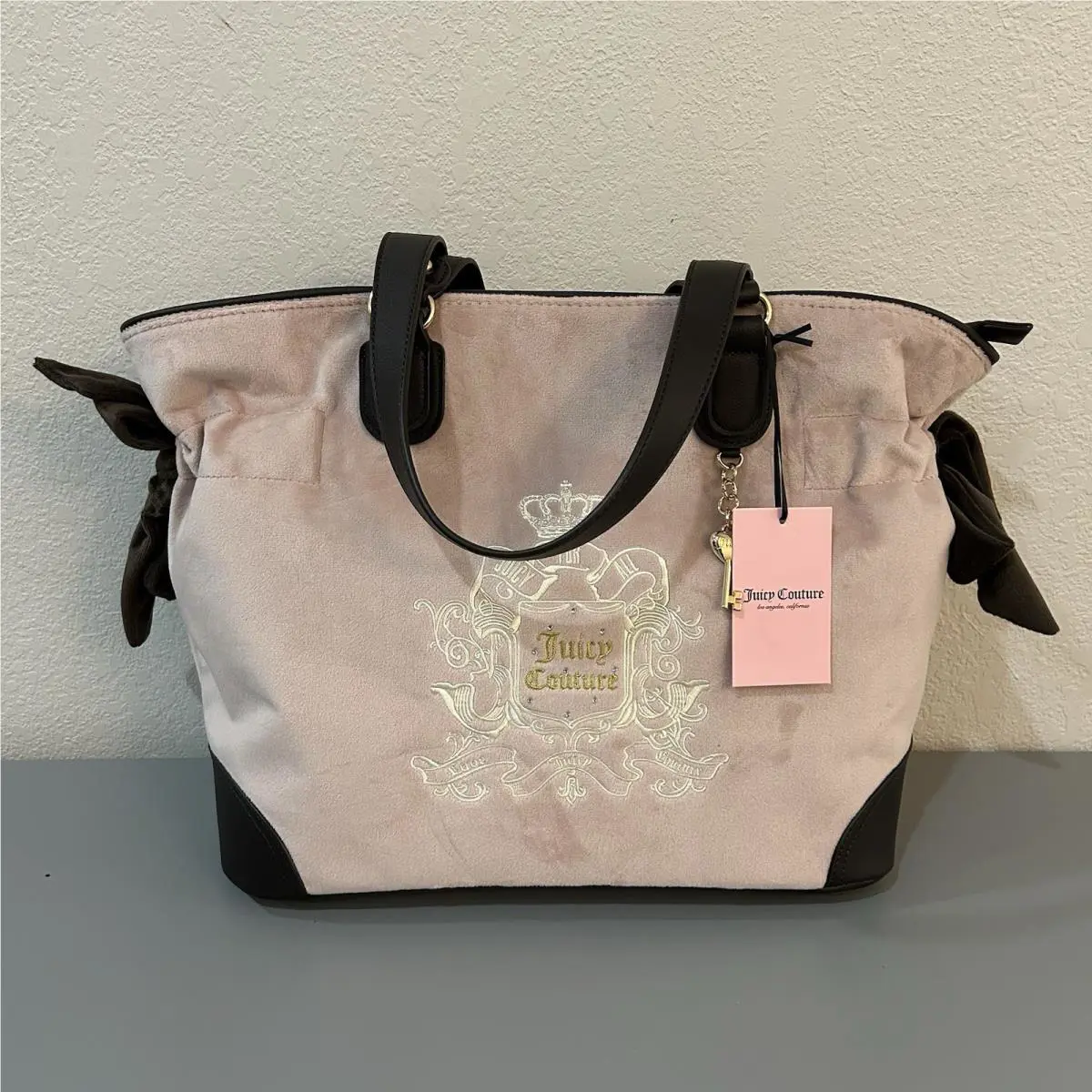Juicy Couture Juicy For All Tote - Dusty Blush Velour