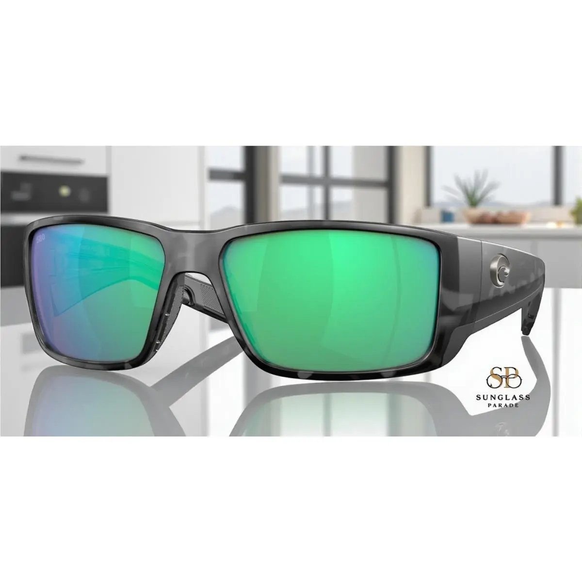 Costa 6S9078 907813 Blackfin Pro Tiger Shark Green 580G 60 mm Men`s Sunglasses - Frame: Tiger Shark, Lens: Green Mirror 580g