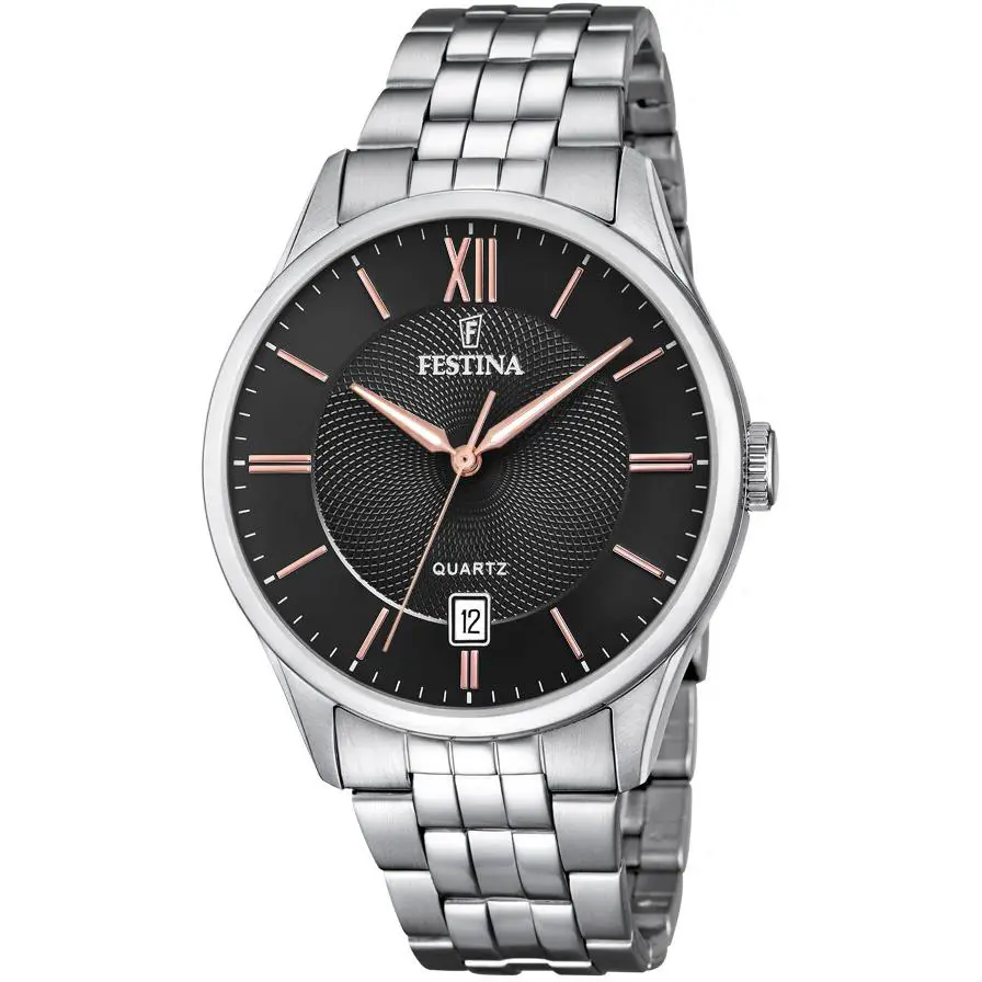 Classics Black / Stainless Steel Black Dial by Festina