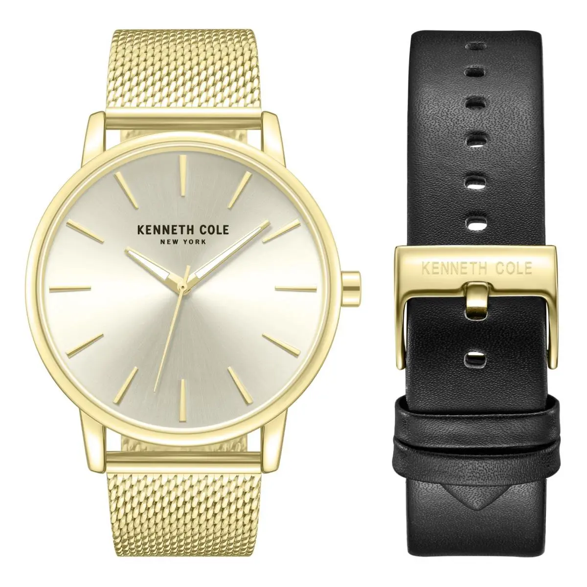 Kenneth Cole York Men`s Watch with Interchangeable Leather Band KCWGG706401