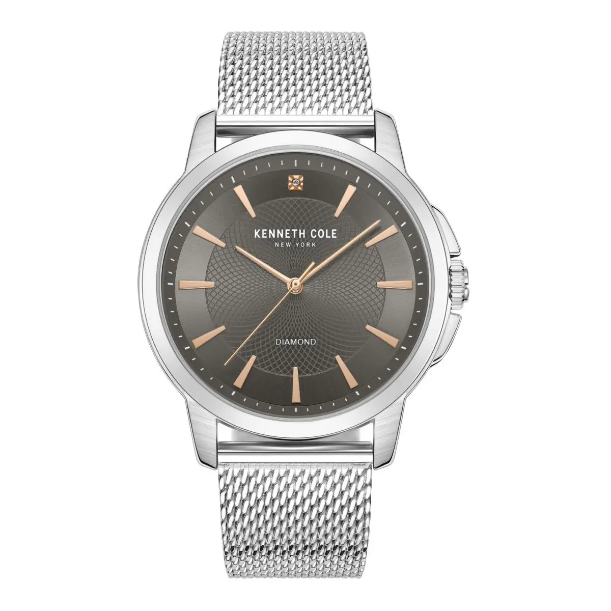 York Men`s Watch with Diamond and Stainless Band KCWGG7001205 by Kenneth Cole