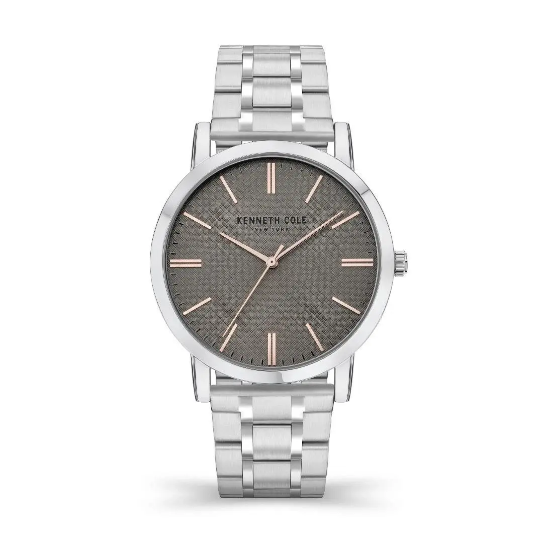 Men`s Watch Quartz Grey Dial Stainless Steel Bracelet KCWGG2171105 by Kenneth Cole