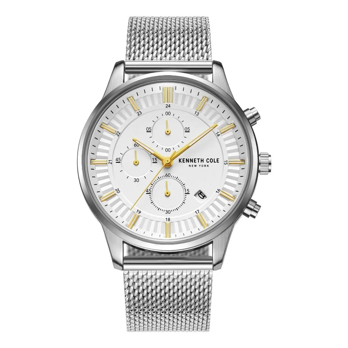 Kenneth Cole York Men Multi Function Watch with Stainless Band KCWGK2185304