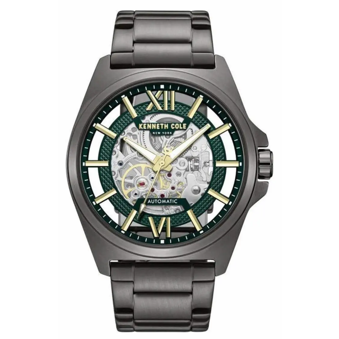 Men`s Green Skeleton Automatic Watch - KCWGY0065103 by Kenneth Cole