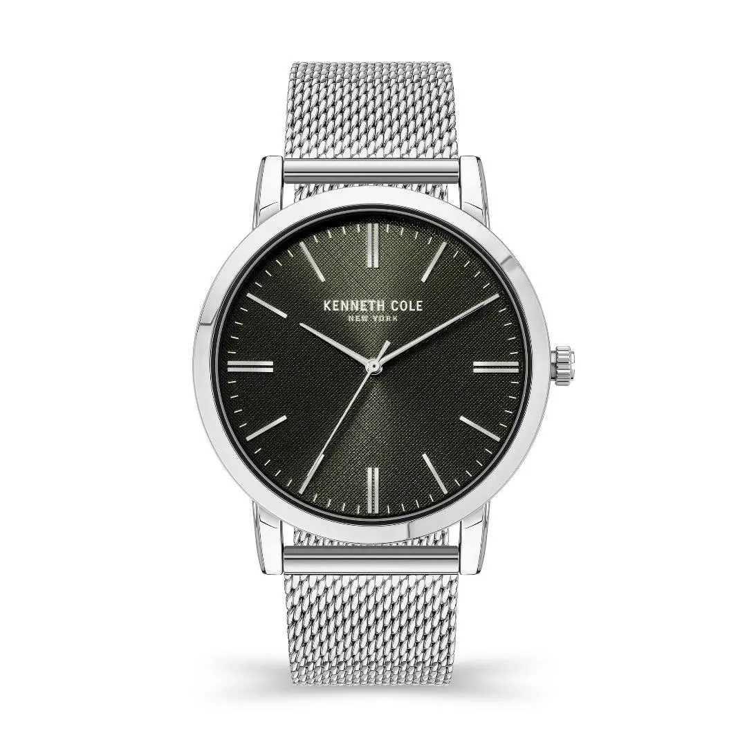 Men`s Watch Black Dial Stainless Steel Mesh Bracelet KCWGG2171108 by Kenneth Cole