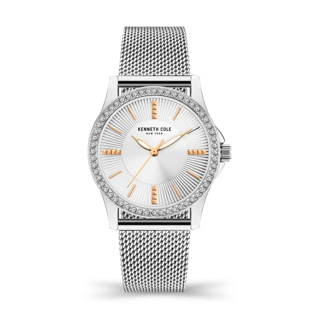 Kenneth Cole York Women`s Watch with Stainless Steel Mesh Strap KCWLG2176802