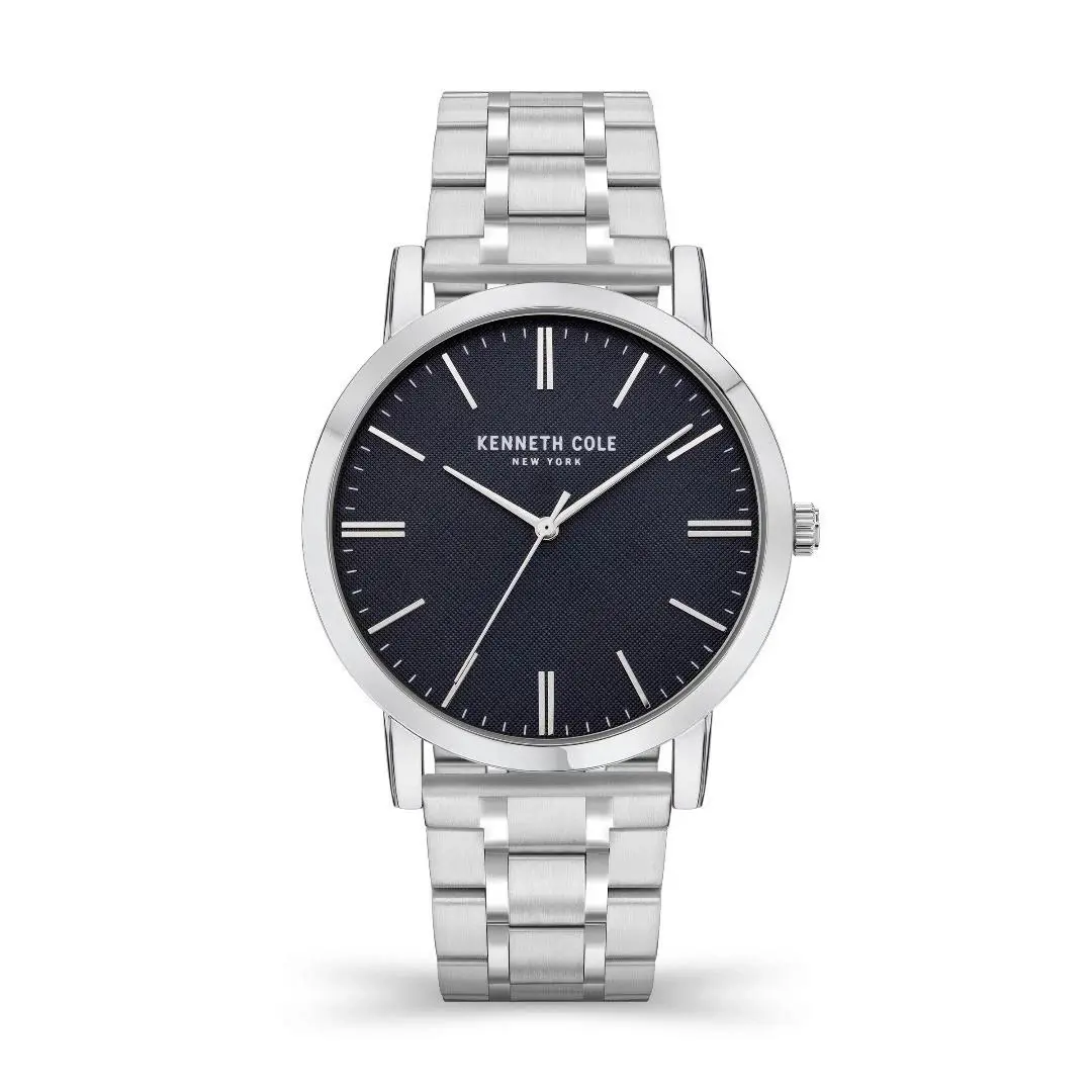 Kenneth Cole Men`s Watch Quartz Black Dial Stainless Steel Bracelet KCWGG2171104