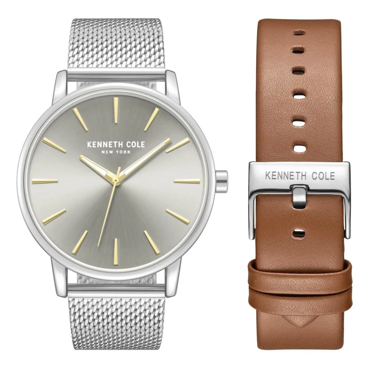 Kenneth Cole York Men`s Watch with Interchangeable Leather Band KCWGG706402