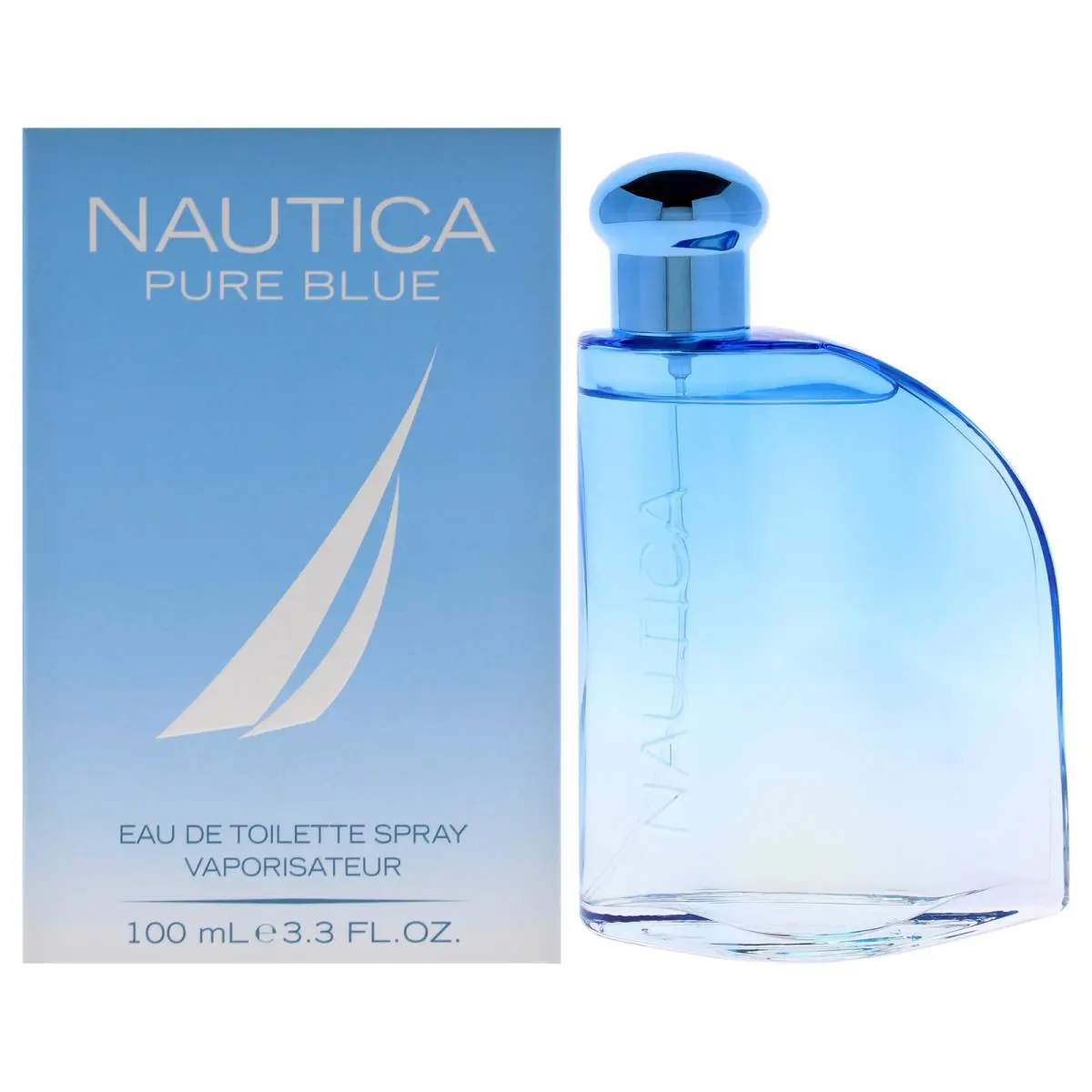 3 Pack Nautica Pure Blue by Nautica For Men - 3.4 oz Edt Spray