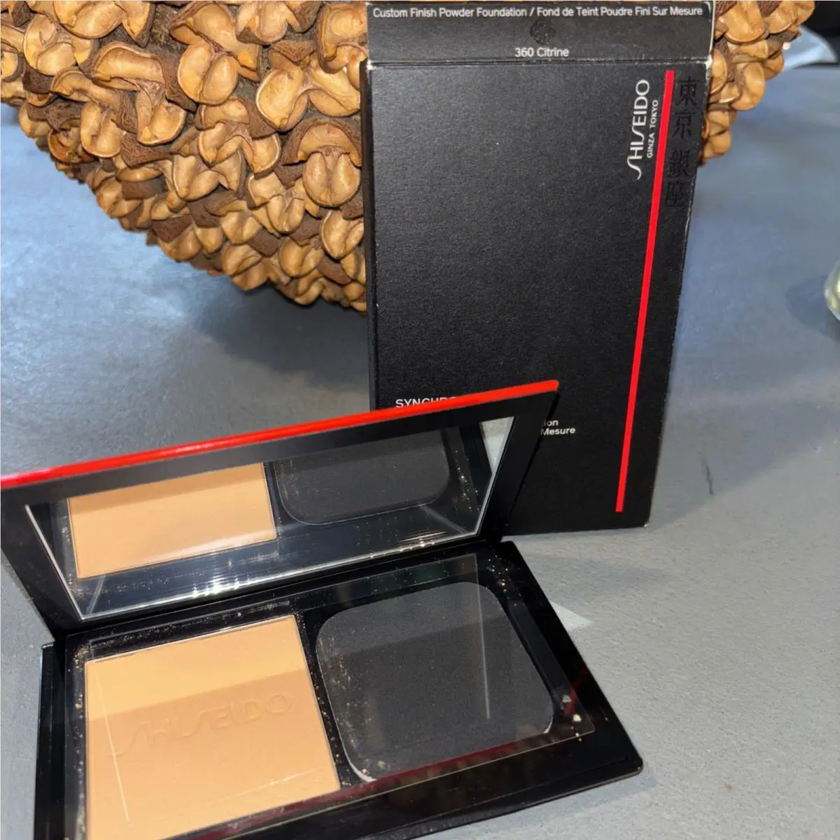 Shiseido Synchro Skin Self-refreshing Finish Powder Foundation-360 Citrine Read