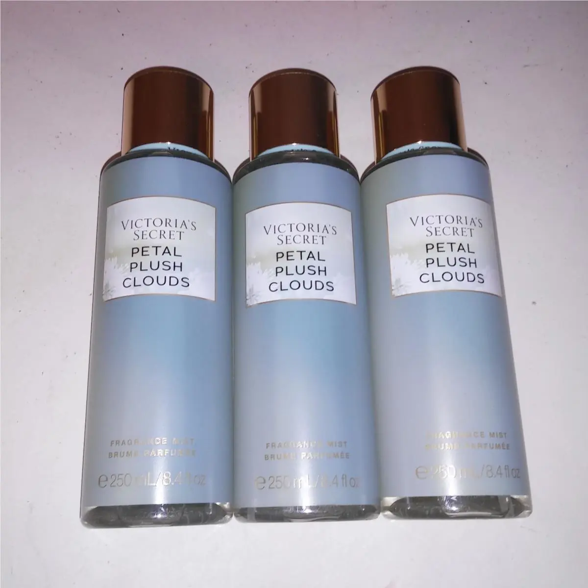 Set of 3 Victoria Secret Fragrant Mist Body Spray Petal Push Clouds Full Size