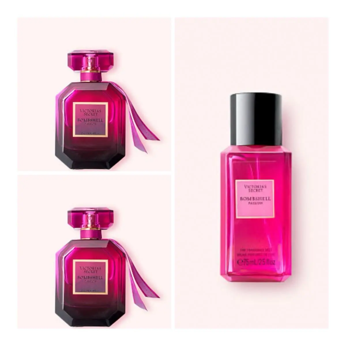 Victoria`s Secret Bombshell Passion Eau de Parfum 3.4 Fl.oz 2 Fragrance Mist