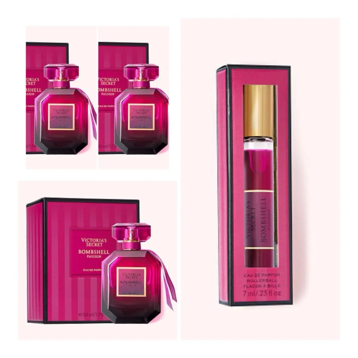 Victoria`s Secret Bombshell Passion Eau de Parfum 1.7 Fl.oz. 3 and Rollerball