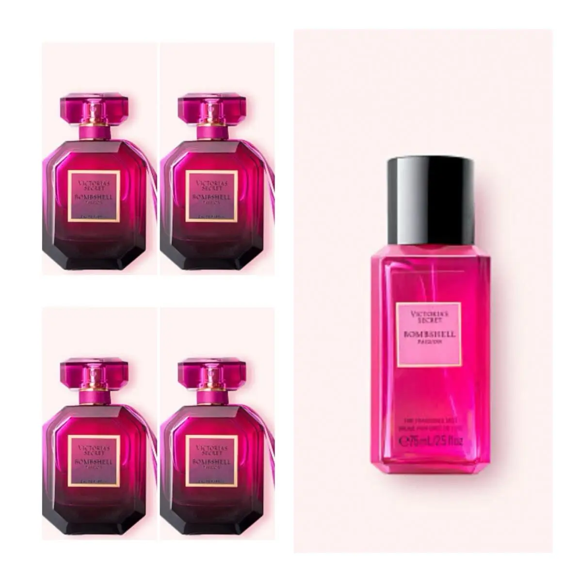 Victoria`s Secret Bombshell Passion Eau de Parfum 3.4 Fl.oz 4 Fragrance Mist
