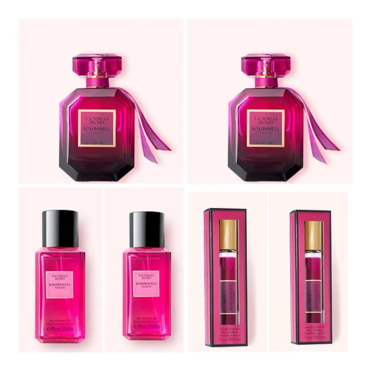 Victoria`s Secret Bombshell Passion Edp 3.4 Fl.oz. 2 / Rollerball 2 / Mist 2
