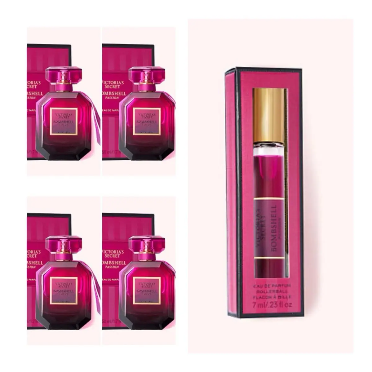 Victoria`s Secret Bombshell Passion Eau de Parfum 1.7 Fl.oz. 4 and Rollerball