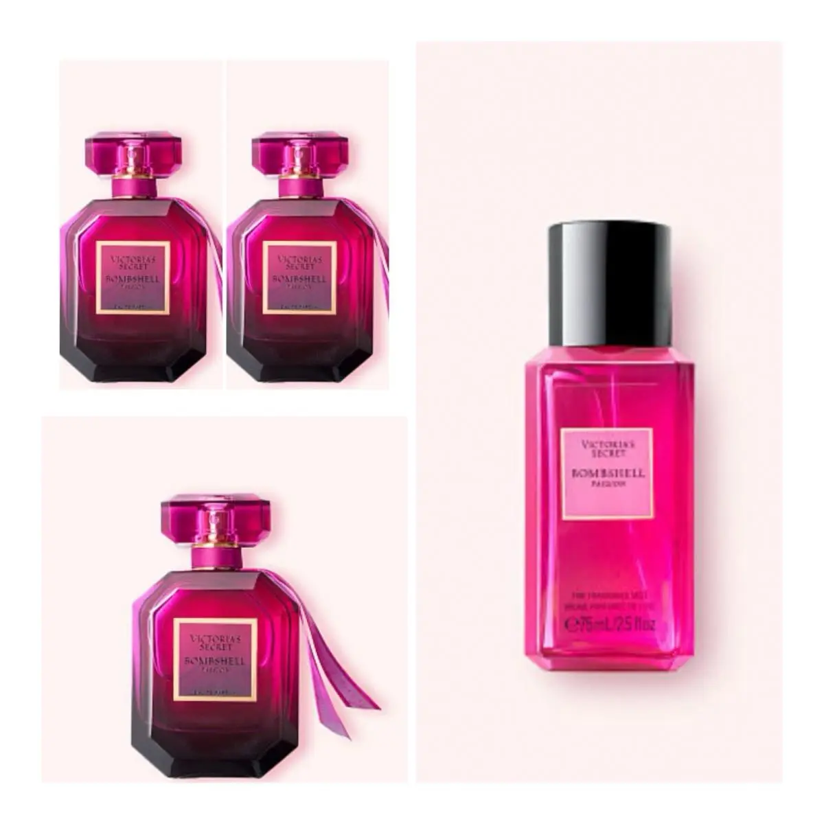 Victoria`s Secret Bombshell Passion Eau de Parfum 3.4 Fl.oz 3 Fragrance Mist